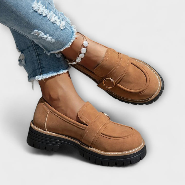 Mocassins Lora™ | Élégance Décontractée à Bout Rond