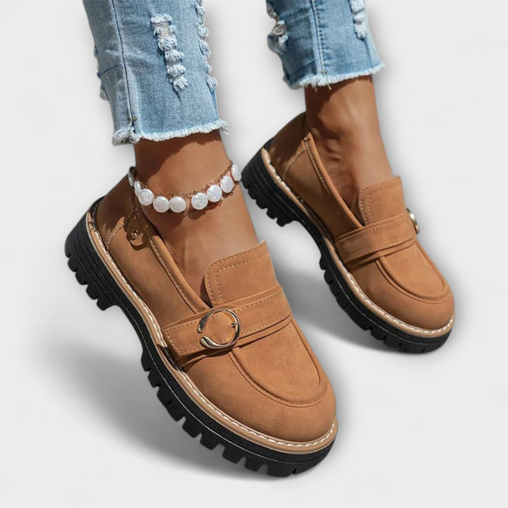 Mocassins Lora™ | Élégance Décontractée à Bout Rond