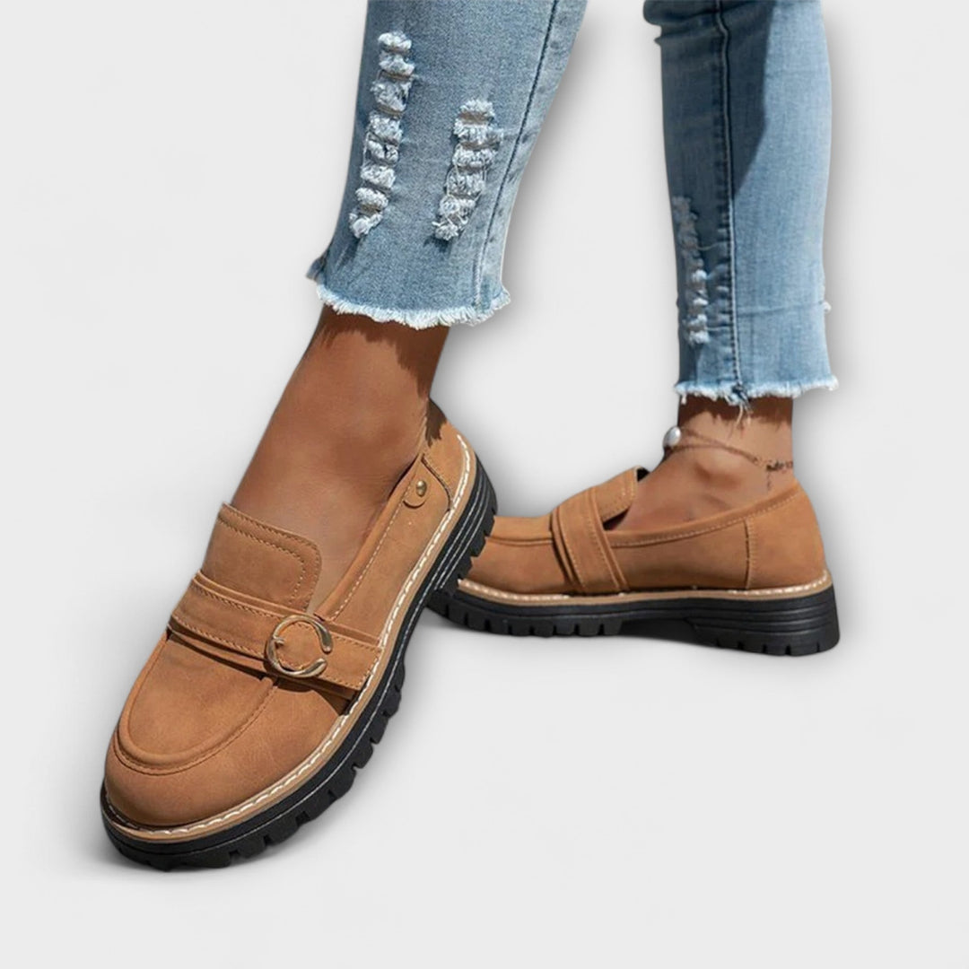 Mocassins Lora™ | Élégance Décontractée à Bout Rond