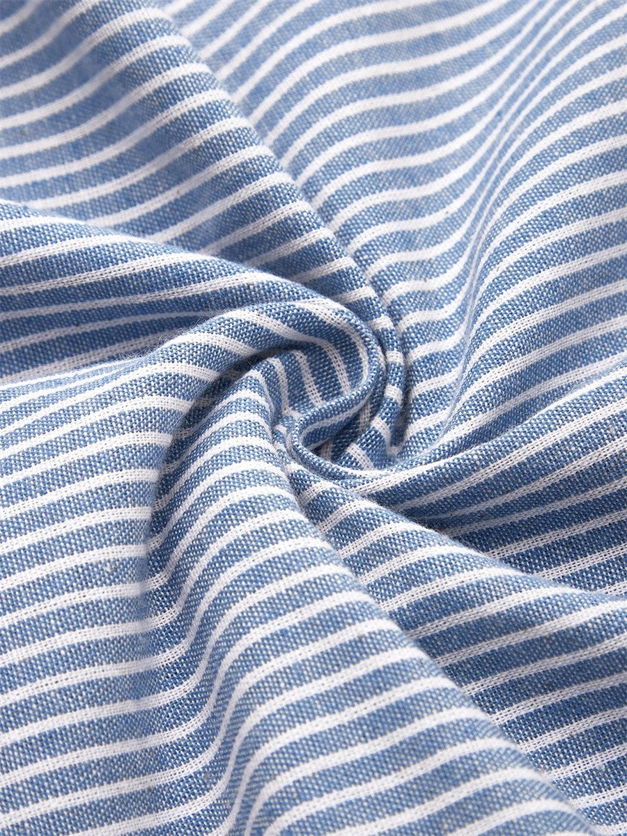 Brienne | Robe Midi Rayée – Confort Serein, Confiance Quotidienne