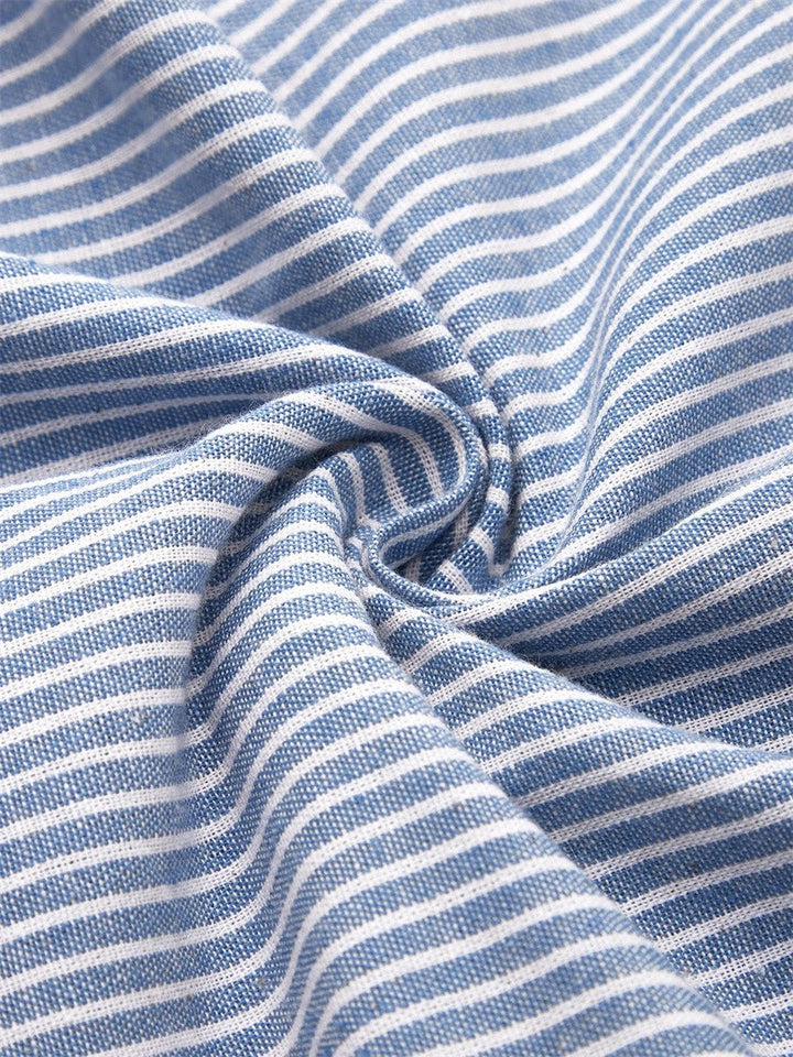 Brienne | Robe Midi Rayée – Confort Serein, Confiance Quotidienne