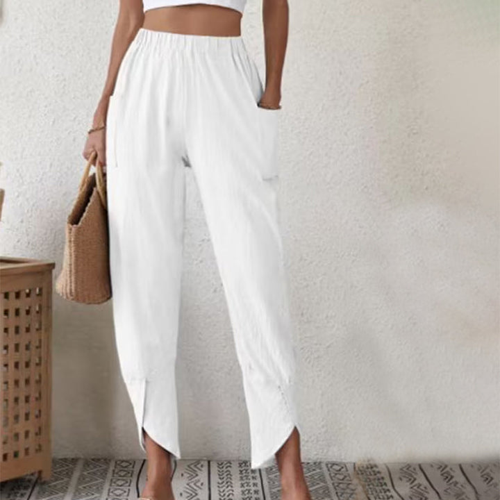 Essari - Pantalon Chic à Ourlet Fendu