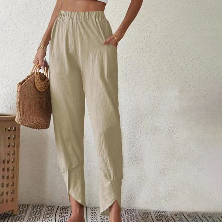 Essari - Pantalon Chic à Ourlet Fendu