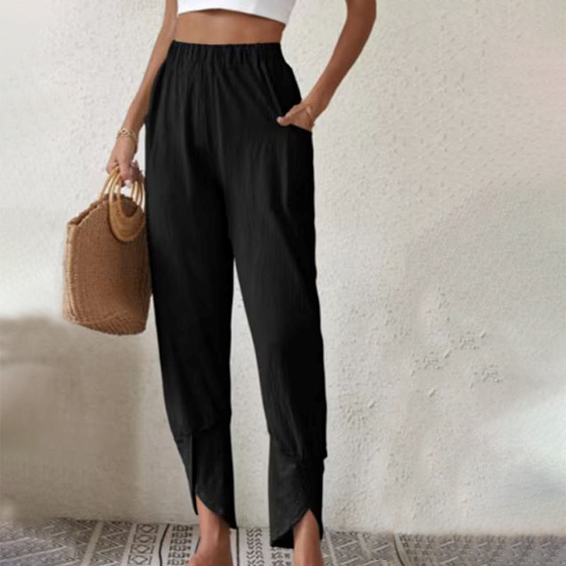Essari - Pantalon Chic à Ourlet Fendu