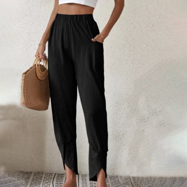 Essari - Pantalon Chic à Ourlet Fendu